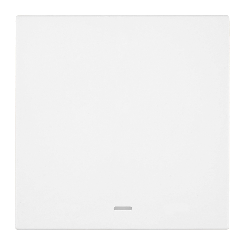 Выключатель 1-клавишный c индикатором (механизм), 250В, 10А, серия Мия, RSW10-3101-01, белая магноли