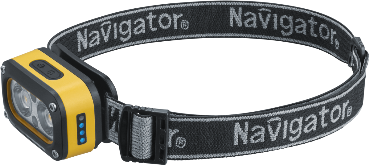 Фонарь Navigator 95 628 NPT-H43-ACCU налоб 1LEDx3Вт,1LEDx3Вт,5реж,Li-ion0.5Ач