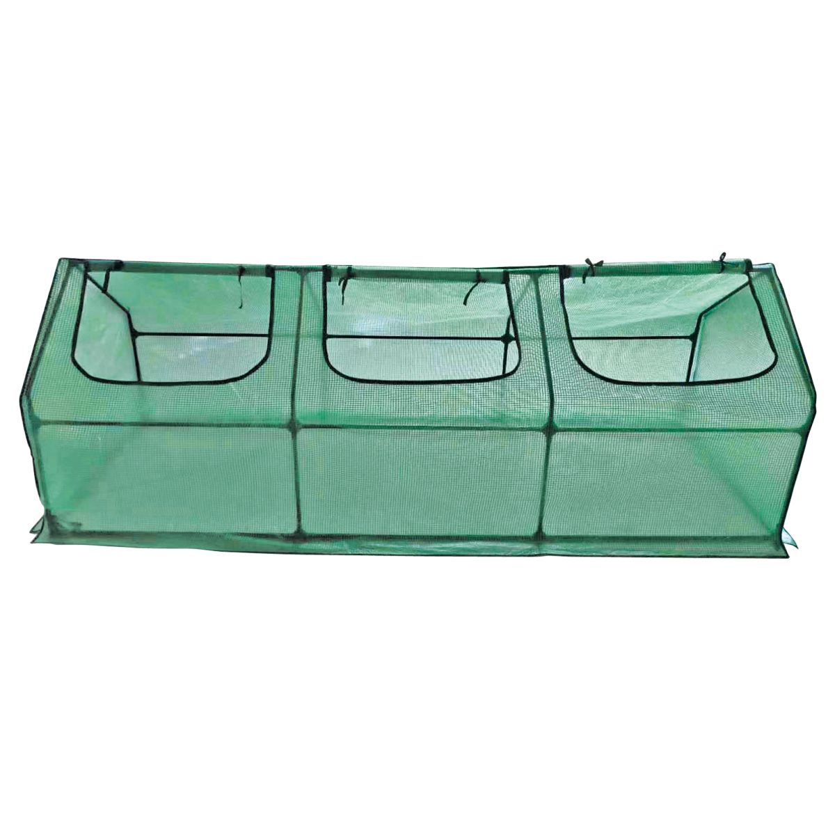 UGH-S32 L270 GREEN/GREEN Парник уличный, 270x90x90см. Металлическая труба в ПВХ, цвет зеленый. Тент