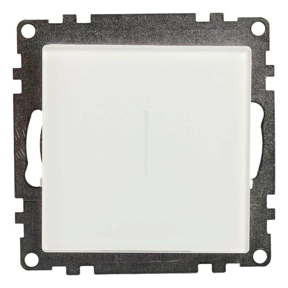 Выключатель 1-клавишный сенсорный (механизм) 250В, 2,5А, серия Катрин, GLS2-7203-01, белый