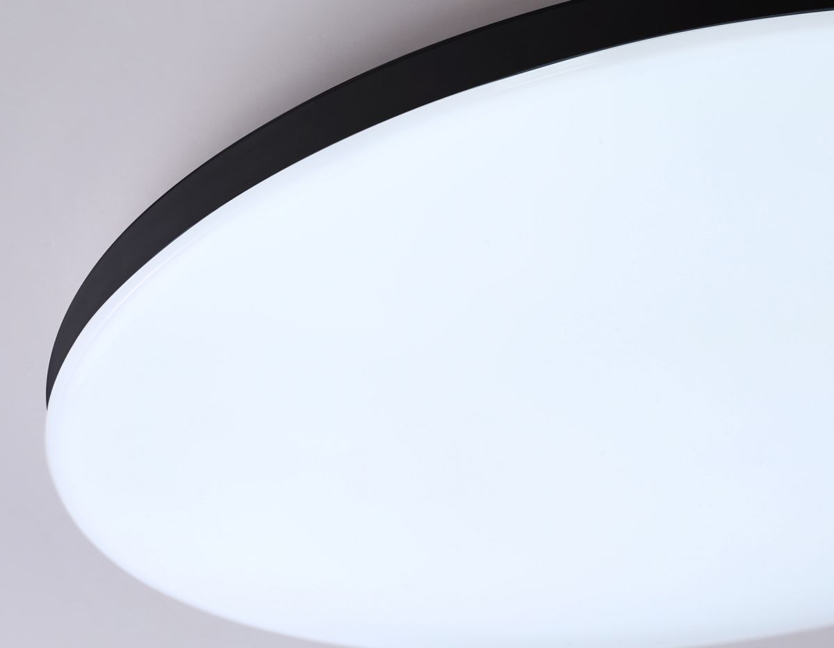 Потолочный светодиодный светильник с Wi-Fi Яндекс Алисой/Tuya/Smart Home/Alexa FZ2005 BK черный IP54