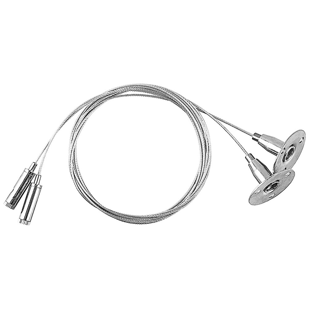 Соединитель для трековых светильников (комплект подвесов для шинопровода : 2шт), длина 150см, серебро, CAB1002