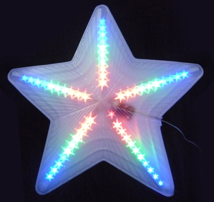 ULD-H4748-045/DTA MULTI IP20 STAR Фигура светодиодная "Звезда". 47х48 см. Подвесная. 45 светодиодов.