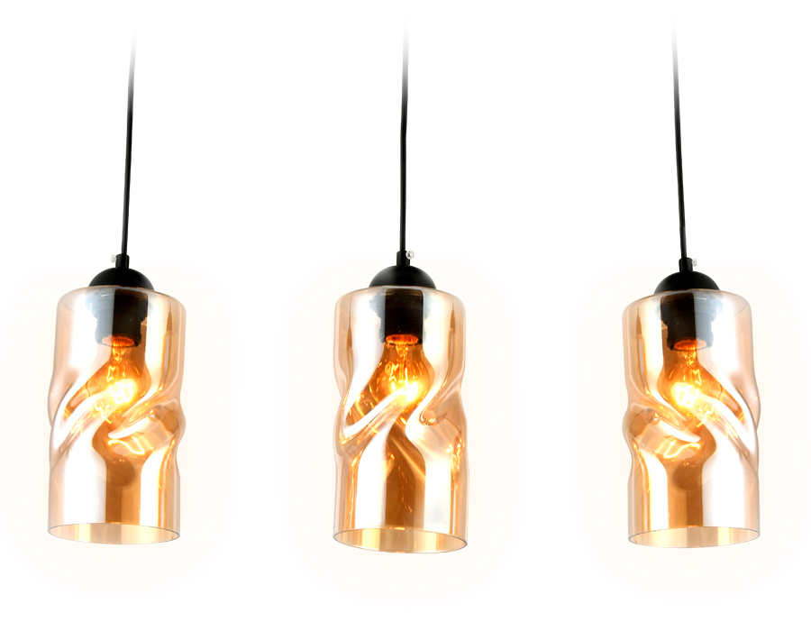Подвесной светильник TR3556/3 BK/TI черный/янтарь E27 max 40W 570*110*1200