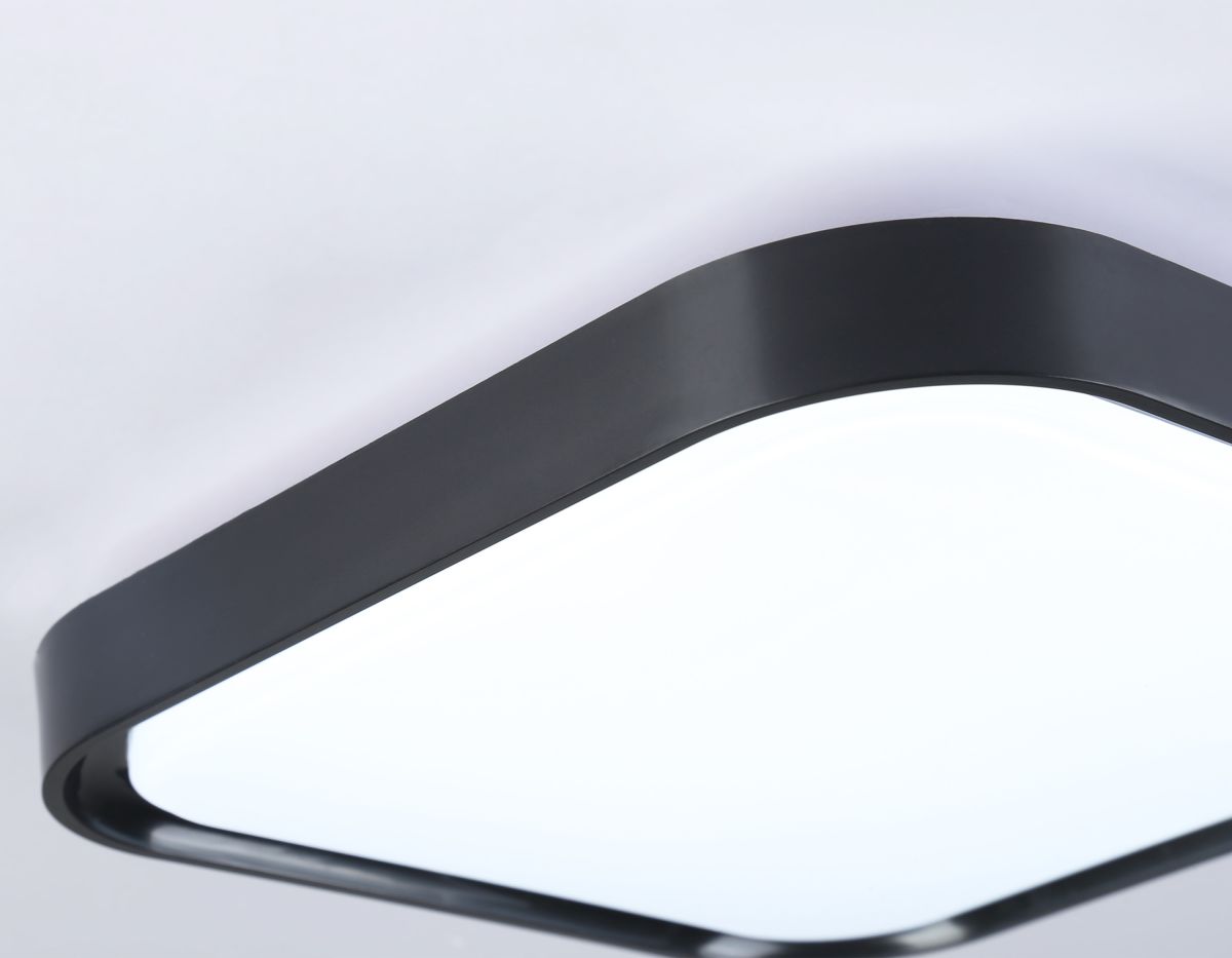 Потолочный светодиодный светильникFZ1262 BK черный 18W 5000K 250*250*60 (Без ПДУ)