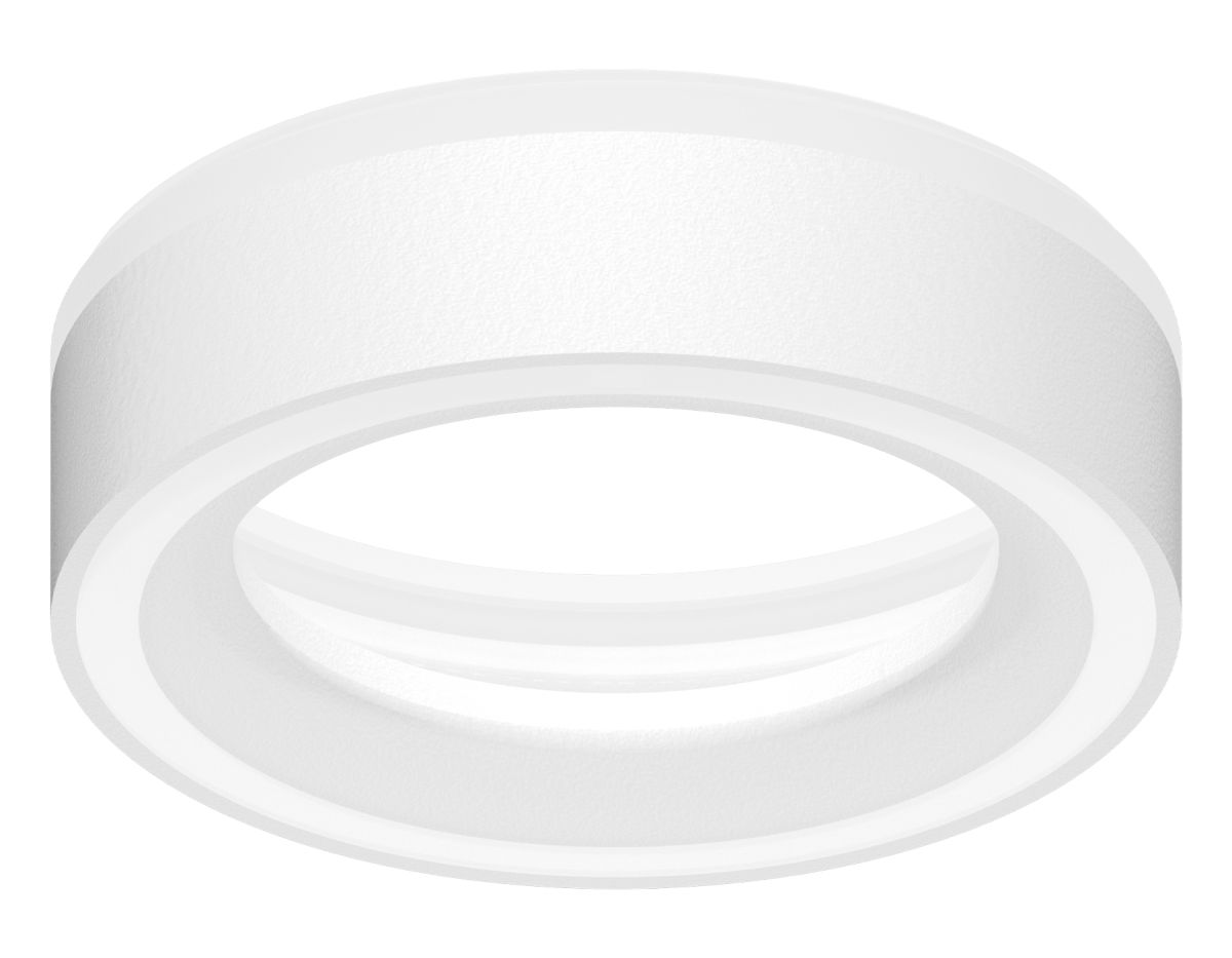 Насадка передняя для корпуса светильника N8433 SWH/FR белый песок/белый матовый D85*H23mm Out20mm GX