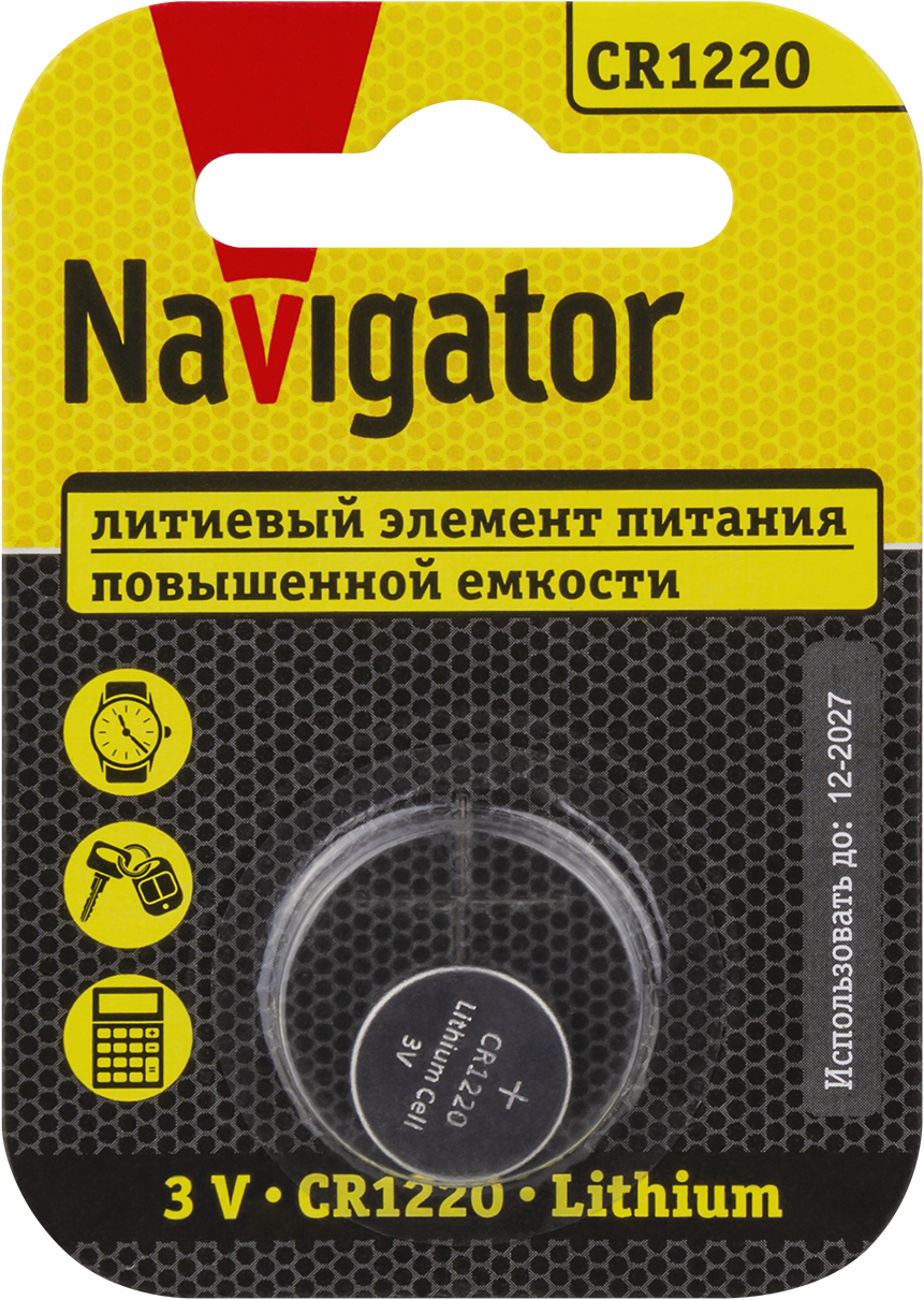 Элемент питания Navigator 93 825 NBT-CR1220-BP1