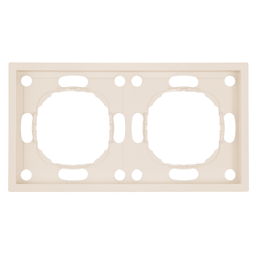 Рамка 2-местная серия Эмили, PFR00-5002-08, кашемир, soft touch