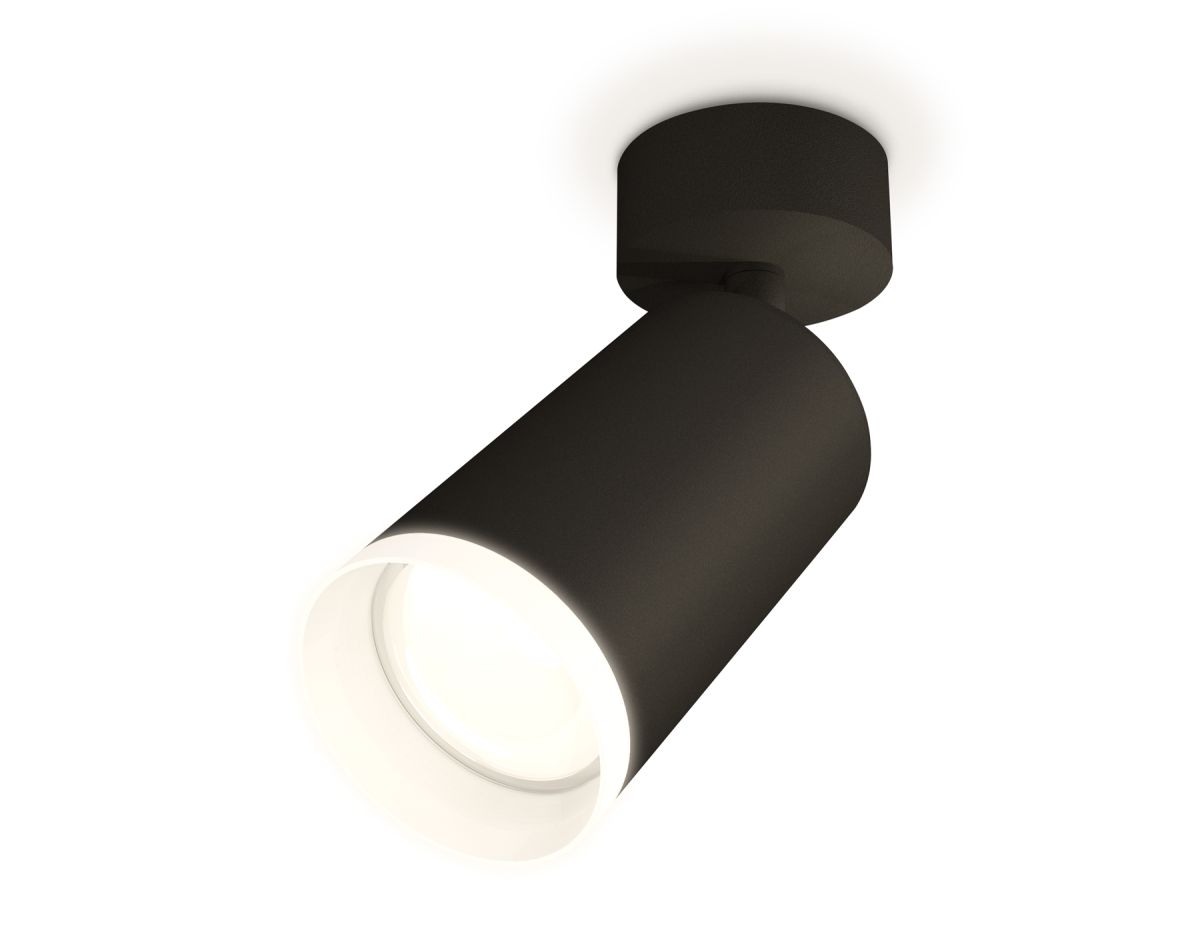 Комплект поворотного светильника XM6323010 SBK/FR черный песок/белый матовый MR16 GU5.3 (A2210, C632