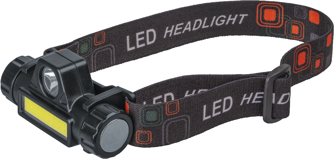 Фонарь ОНЛАЙТ 90 857 OPT-H01-ACCU налоб. 1CREE LED,5Вт+1COB,3Вт, 2реж. Li-Ion