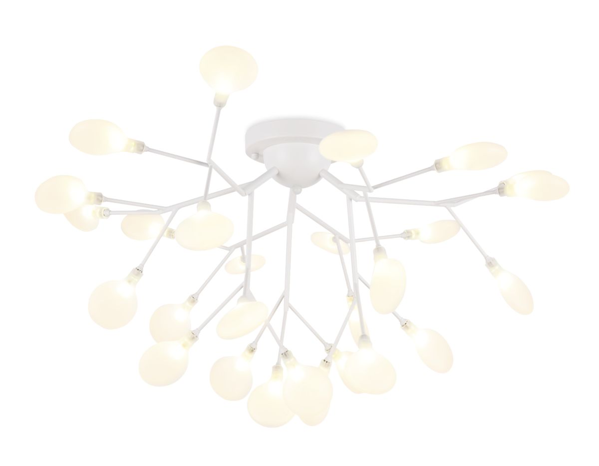 Потолочная люстра TR3011/27 WH/FR белый/матовый G4*27 max 20W D730*430 (лампы LED G4 1.5W 4200K в ко