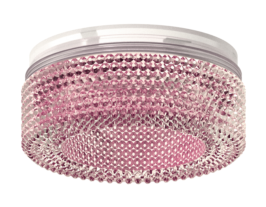 Насадка передняя N7193 PI розовый D70*H30mm Out25mm MR16 (для корпуса светильника)