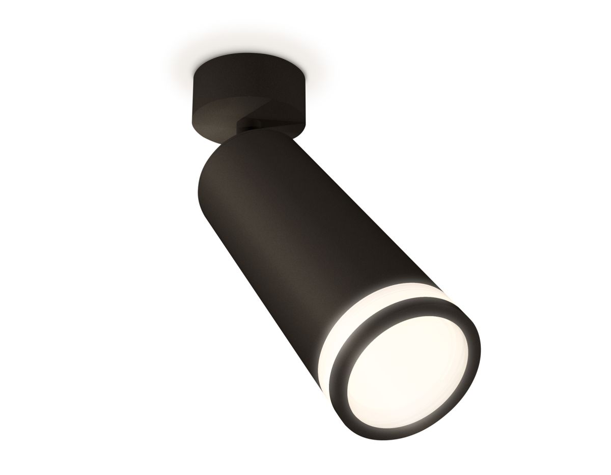 Комплект поворотного светильника XM6343012 SBK/FR черный песок/белый матовый MR16 GU5.3 (A2210, C634