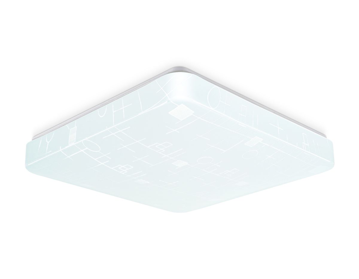 Потолочный светодиодный светильник FZ1156 WH белый 30W 6400K 370*370*85 (Без ПДУ)