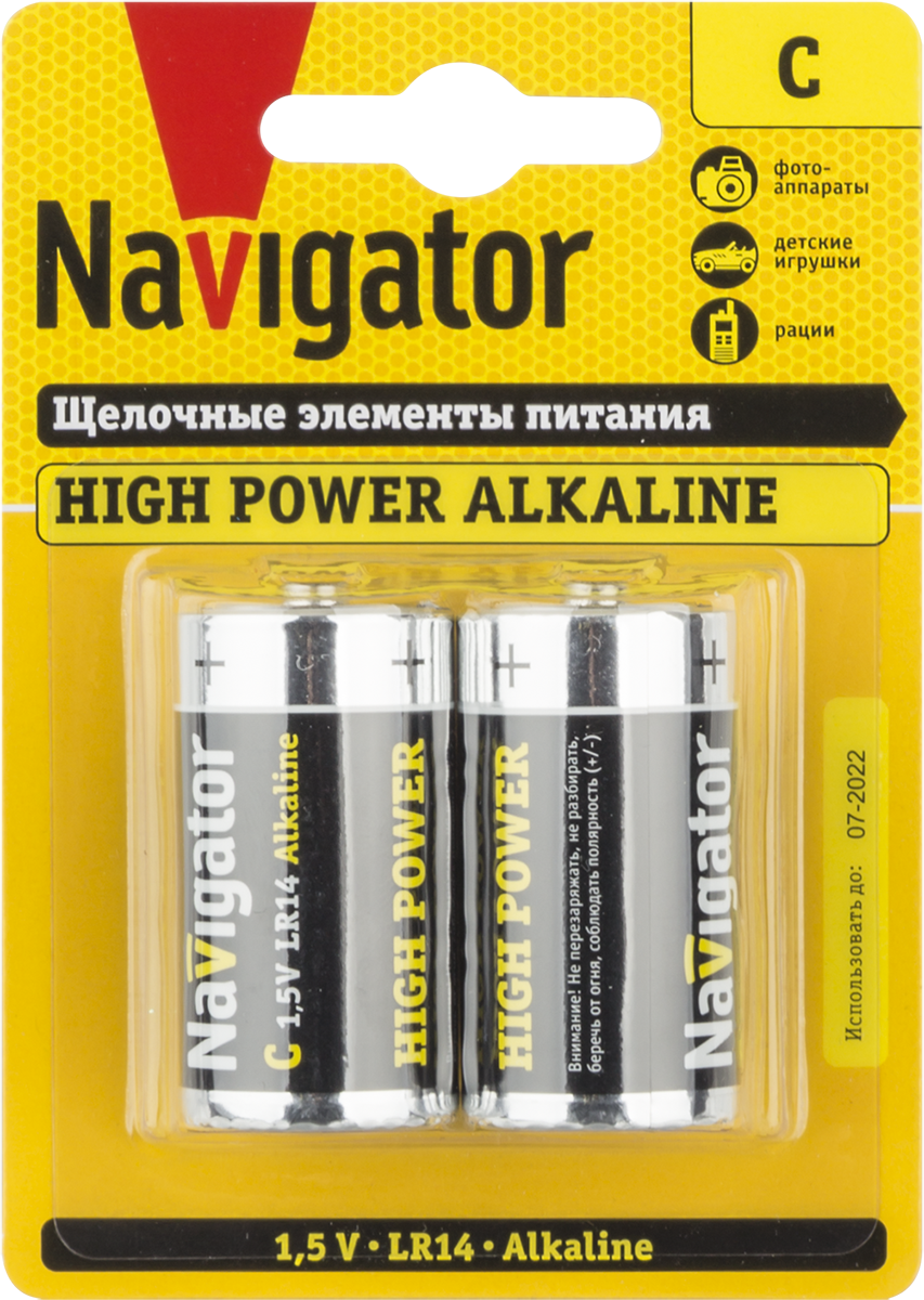 Элемент питания Navigator 94 754 NBT-NE-LR14-BP2