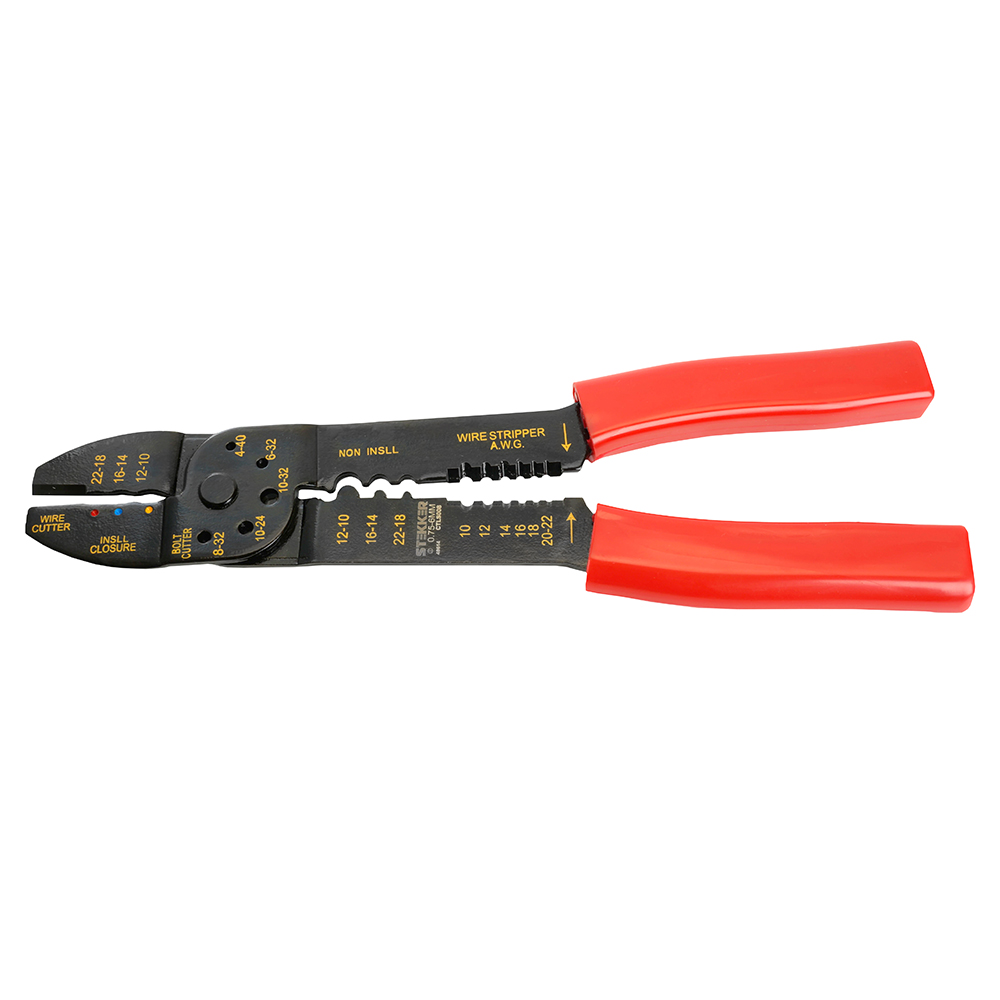 WSC-008 инструмент многофункциональный пресс клещи, красный TM STEKKER