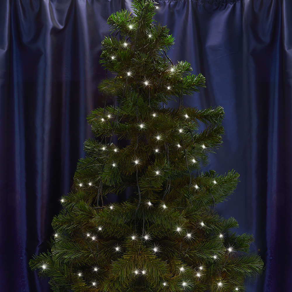 Гирлянда 230V  20 LED 2 м, 5000K, IP 20,  шнур 1,5м, CL02