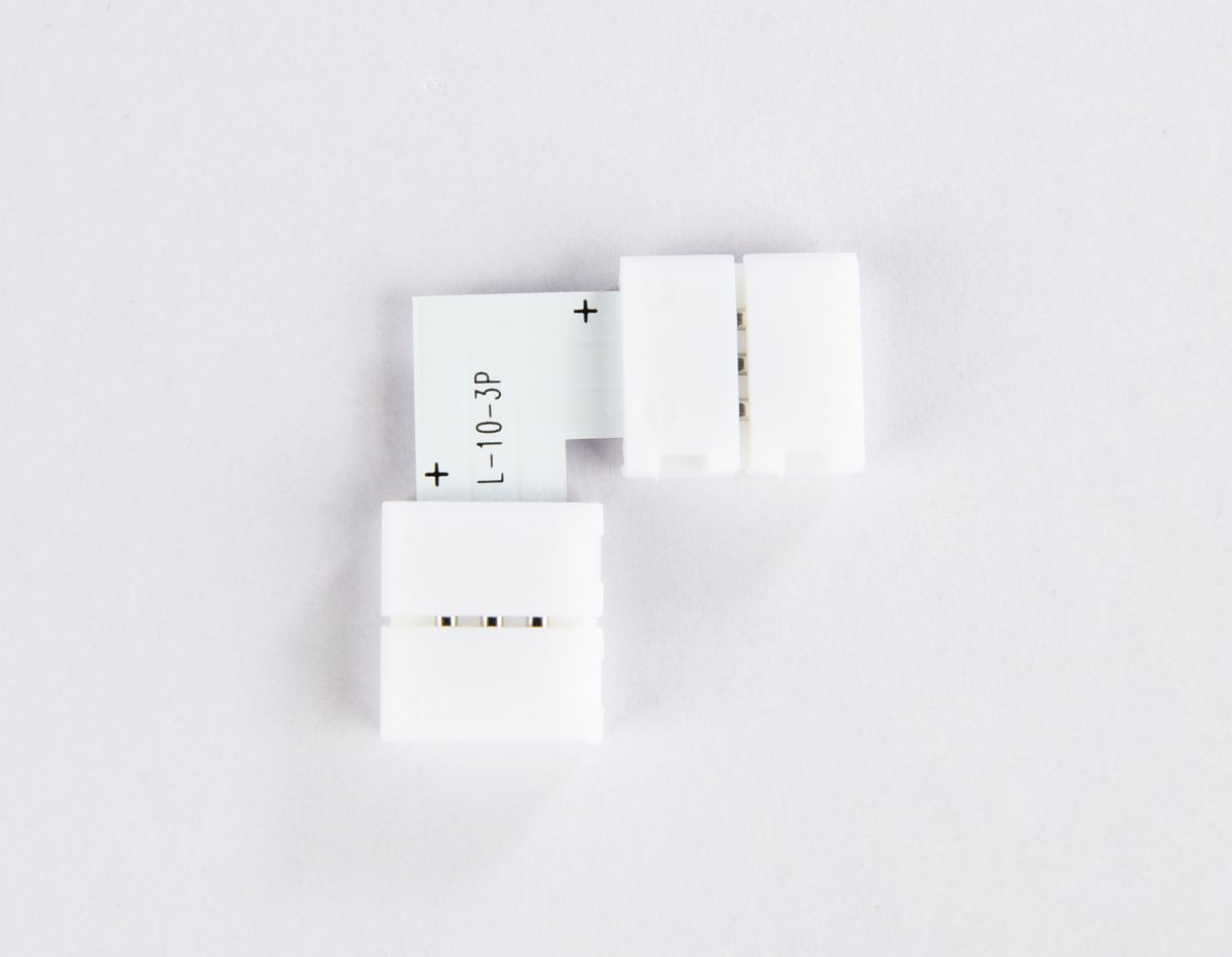 Соединитель угловой L для светодиодной ленты 5050 12/24V (3 конт.) GS6651 (10шт)