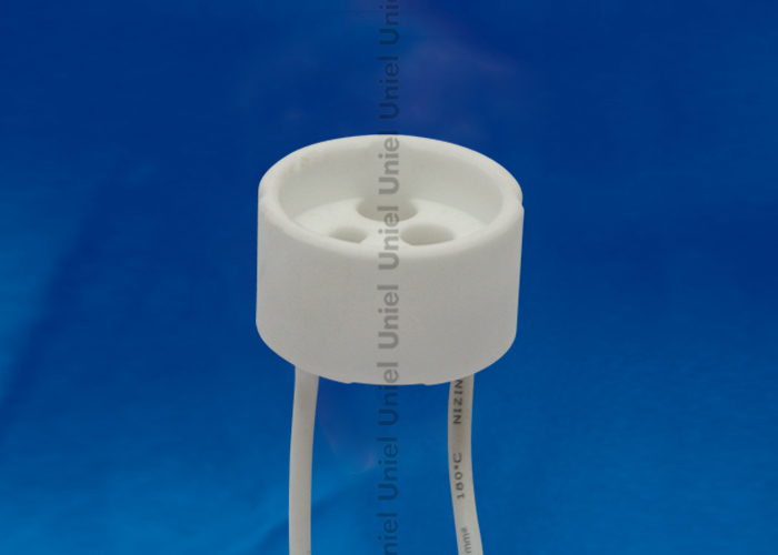 ULH-GU10-Ceramic-15cm : Патрон керамический для лампы на цоколе GU10