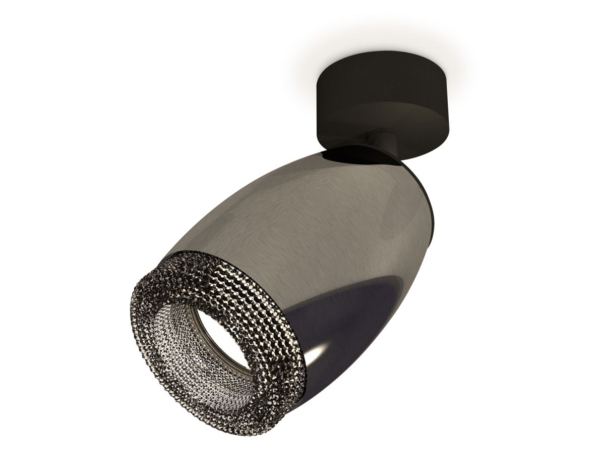Комплект поворотного светильника XM1123002 DCH/SBK/BK черный хром/черный песок/тонированный MR16 GU5