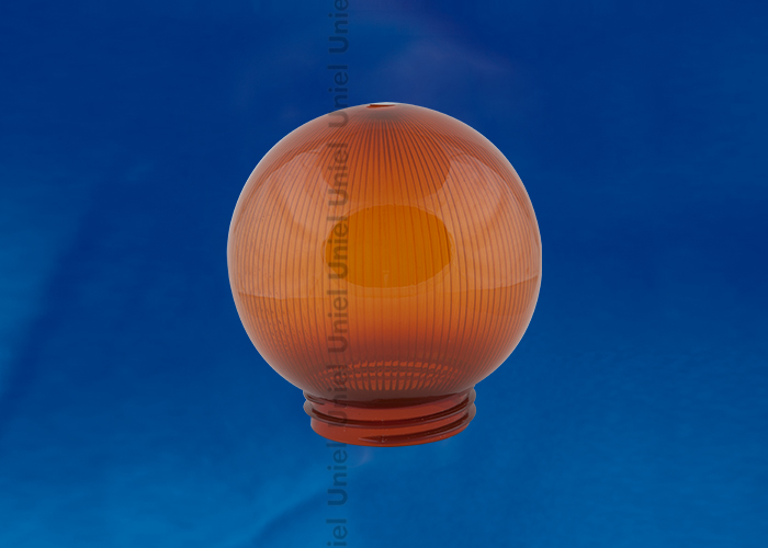 UFP-P150A BRONZE : Рассеиватель призматический (с насечками) в форме шара для садово-парковых светильников. Диаметр - 150мм. Тип соединения с крепежным элементом - резьбовой. Материал - САН-пластик. Цвет - бронзовый