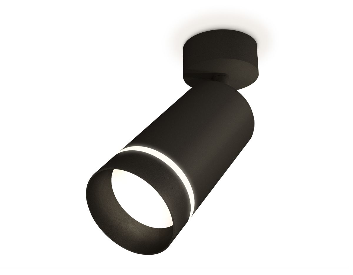 Комплект поворотного светильника XM6323014 SBK/FR черный песок/белый матовый MR16 GU5.3 (A2210, C632