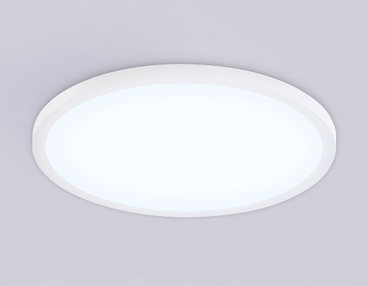 Светильник светодиодный ультратонкий FZ1959 WH белый IP54 40W 5000K D470*15 (Без ПДУ)