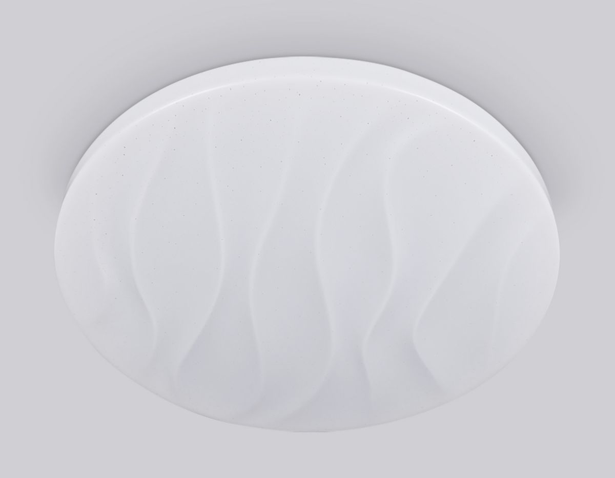 Потолочный светодиодный светильник FZ1014 WH белый 30W 6400K D370*55 (Без ПДУ)