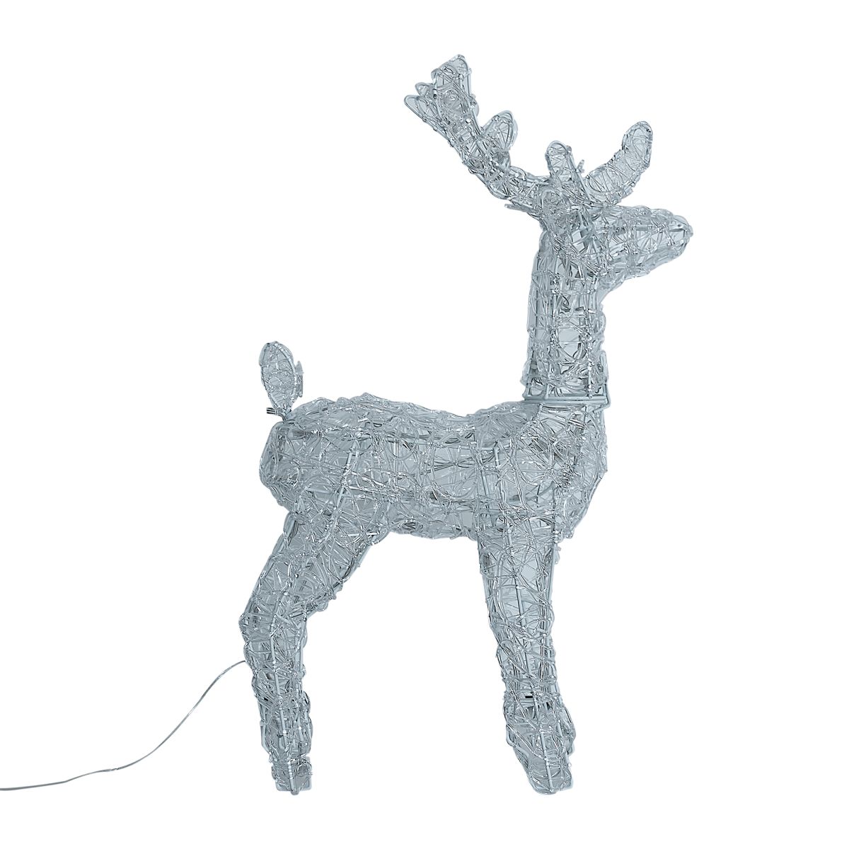 ULD-M3660-080/STA WHITE IP44 DEER-2 Фигура светодиодная каркасная «Олень-2», 36х60см, 80 светодиодов