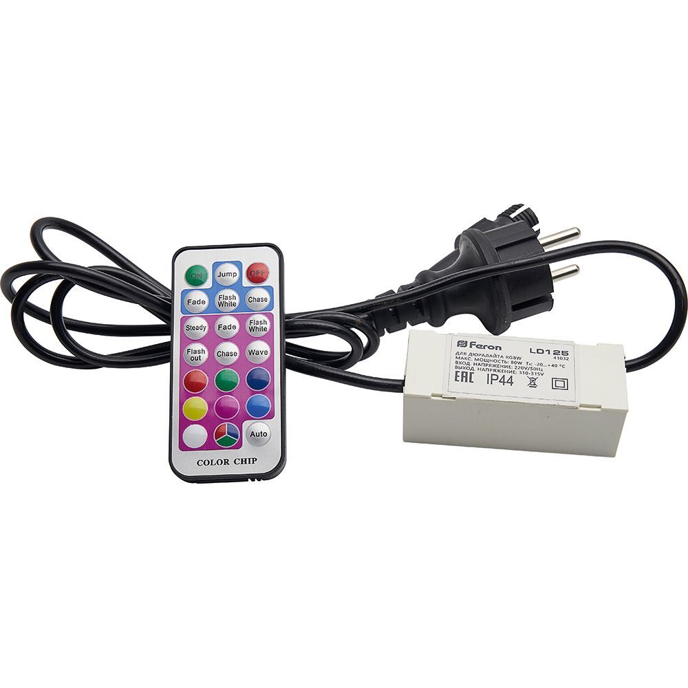 Контроллер 10-50м 2W для дюралайта LED-R2W RGBW со светодиодами (шнур 1,5 м), LD125