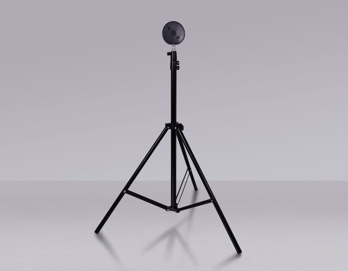 Атмосферная светодиодная напольная лампа с пультом DE8387 BK черный LED RGB 3W (ПДУ RGB)