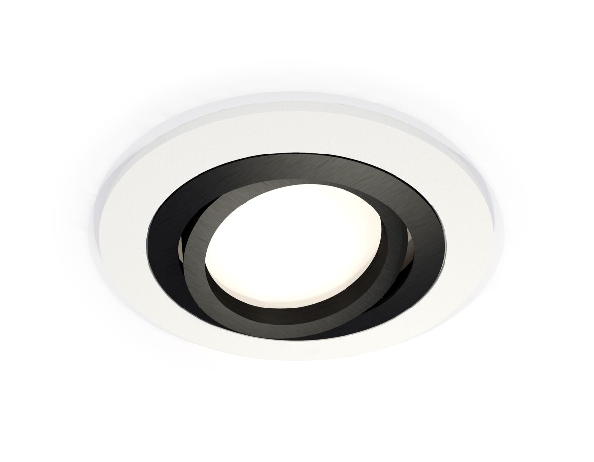 Комплект встраиваемого поворотного светильника XC7621081 SWH/PBK белый песок/черный полированный MR1