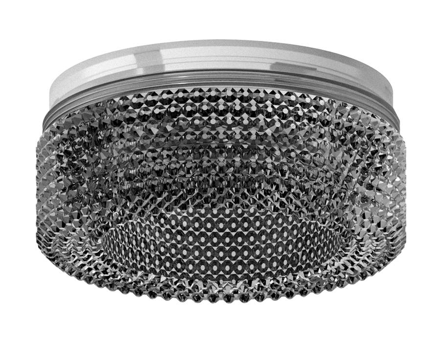 Насадка передняя N7192 BK тонированный D70*H30mm Out25mm MR16 (для корпуса светильника)