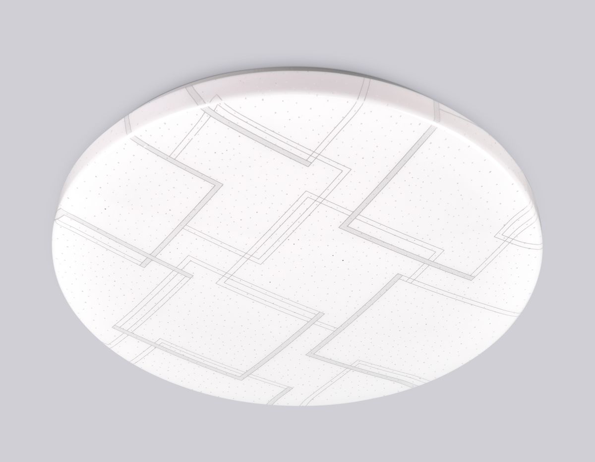 Потолочный светодиодный светильник FZ1032 WH белый 30W 6400K D370*55 (Без ПДУ)