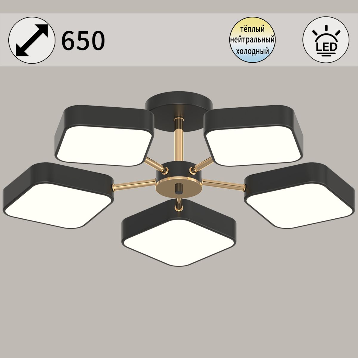 03360-0.3-05 BK+FGD светильник потолочный