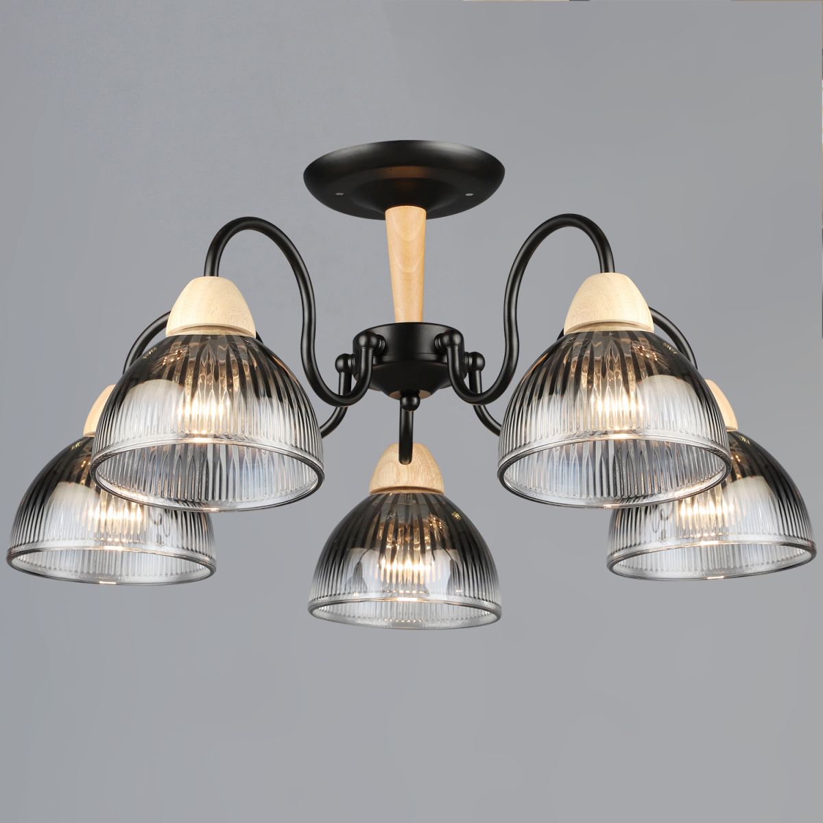 69660-0.3-05 BK+WOOD светильник потолочный