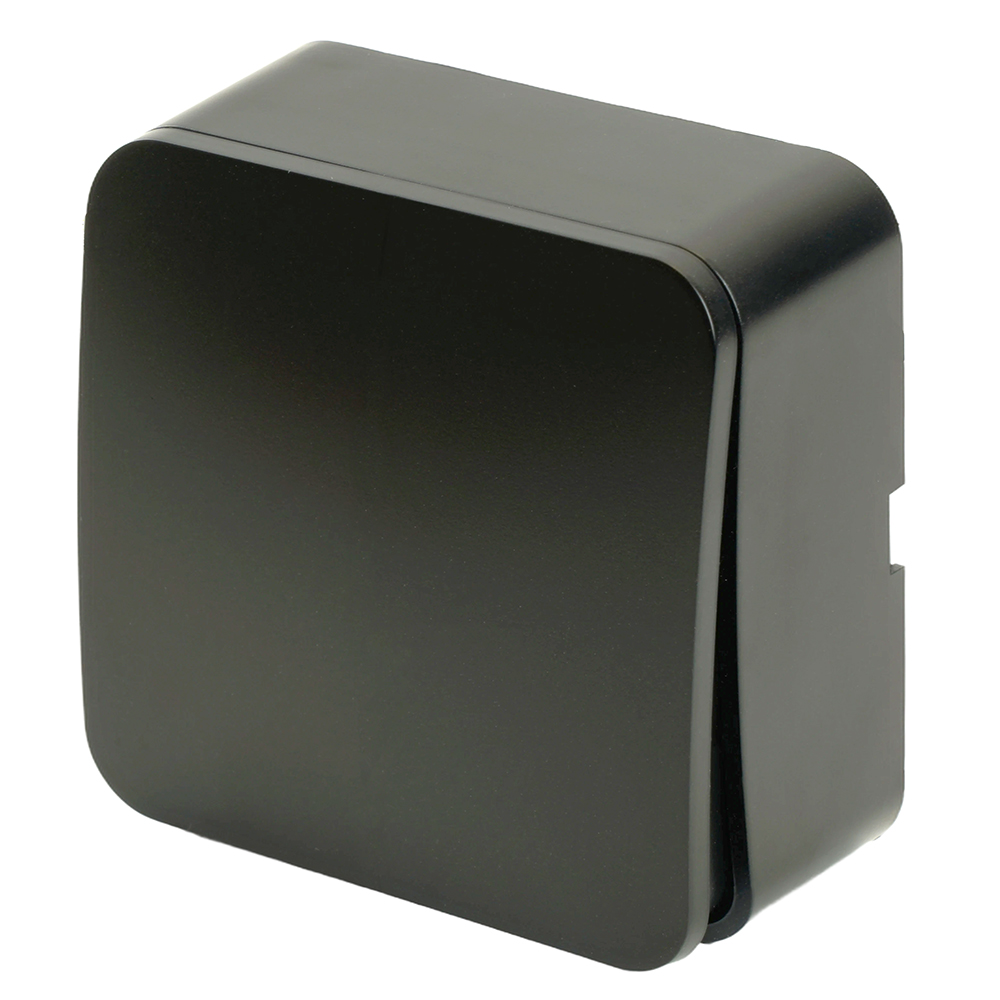 Выключатель открытой установки 1-клавишный, 250В, 10А, IP20, серия София, черный, MSW10-10-02