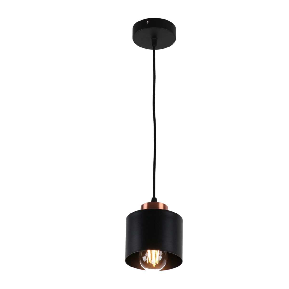 Люстра подвесная : 1*60Вт E27 MD.8824-1-P BK+AB