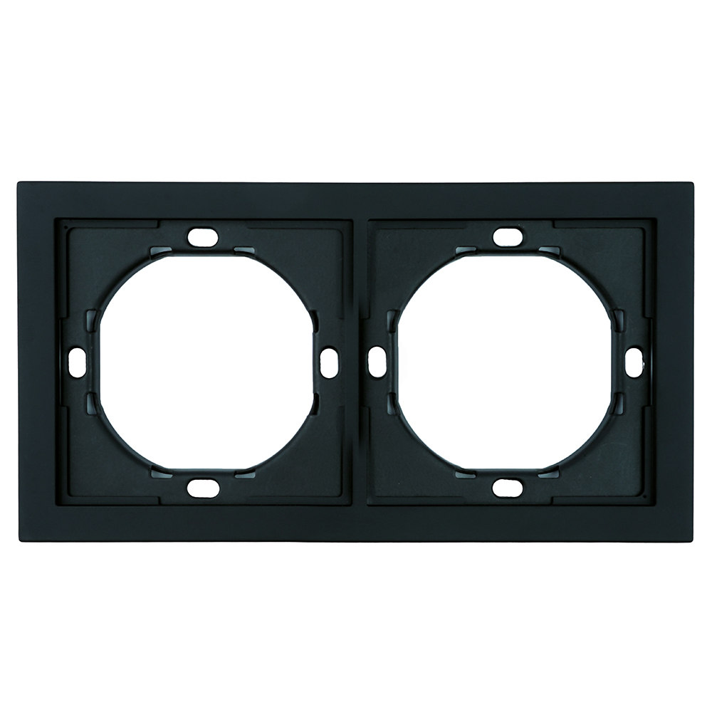 Рамка 2-местная, серия Мия, PFR00-3002-05, черный бархат