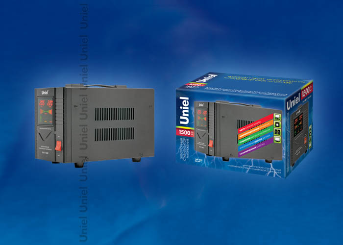 RS-1/1500 Стабилизатор «Uniel» релейный однофазный, 1,5 кВА.