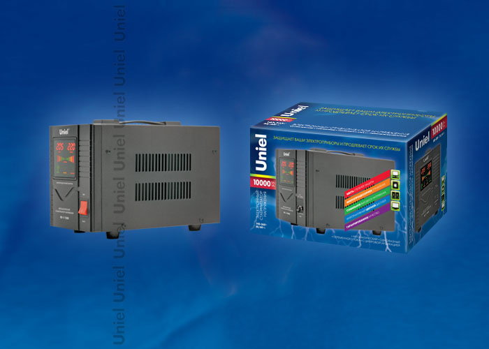 RS-1/10000 Стабилизатор «Uniel» релейный однофазный, 10,0 кВА.