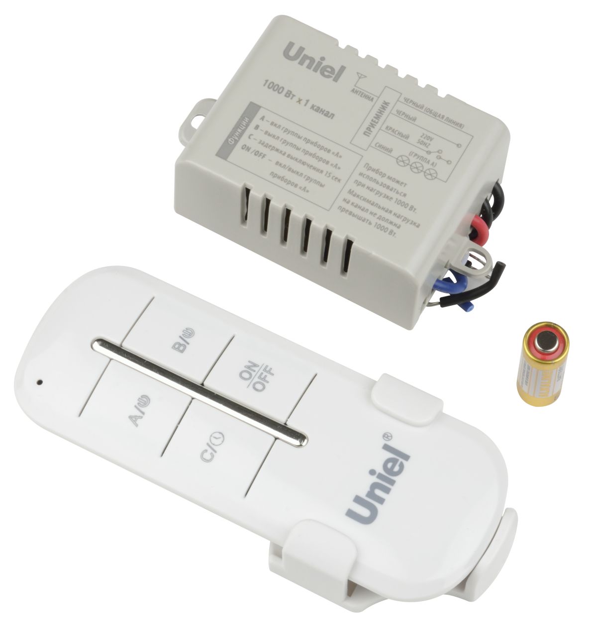UCH-P005-G1-1000W-30M : Пульт управления светом. 1 канал*1000Вт. ТМ Uniel