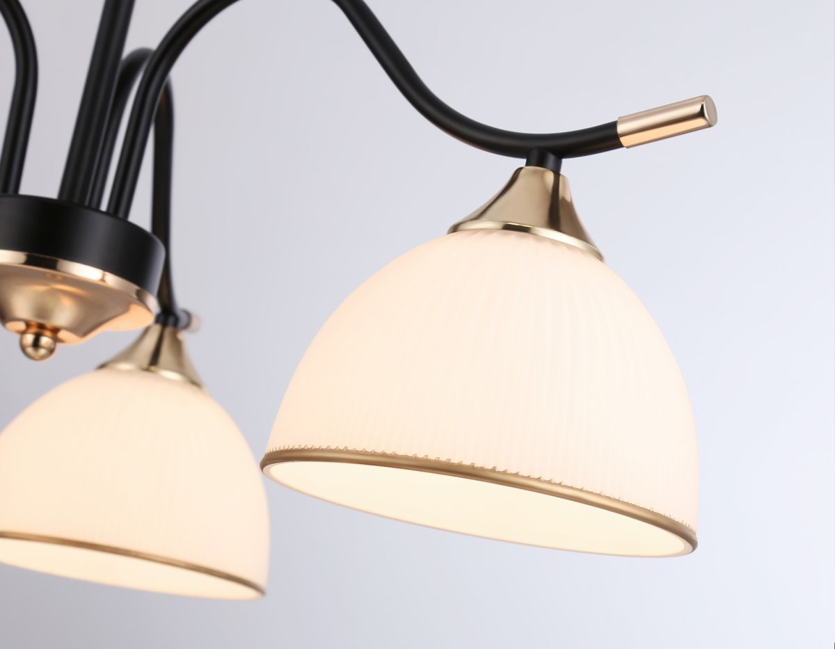 Подвесной светильник TR3161/3 BK/FGD черный/золото E27/3 max 60W D580*300