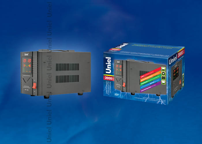 RS-1/2000 Стабилизатор «Uniel» релейный однофазный, 2,0 кВА.
