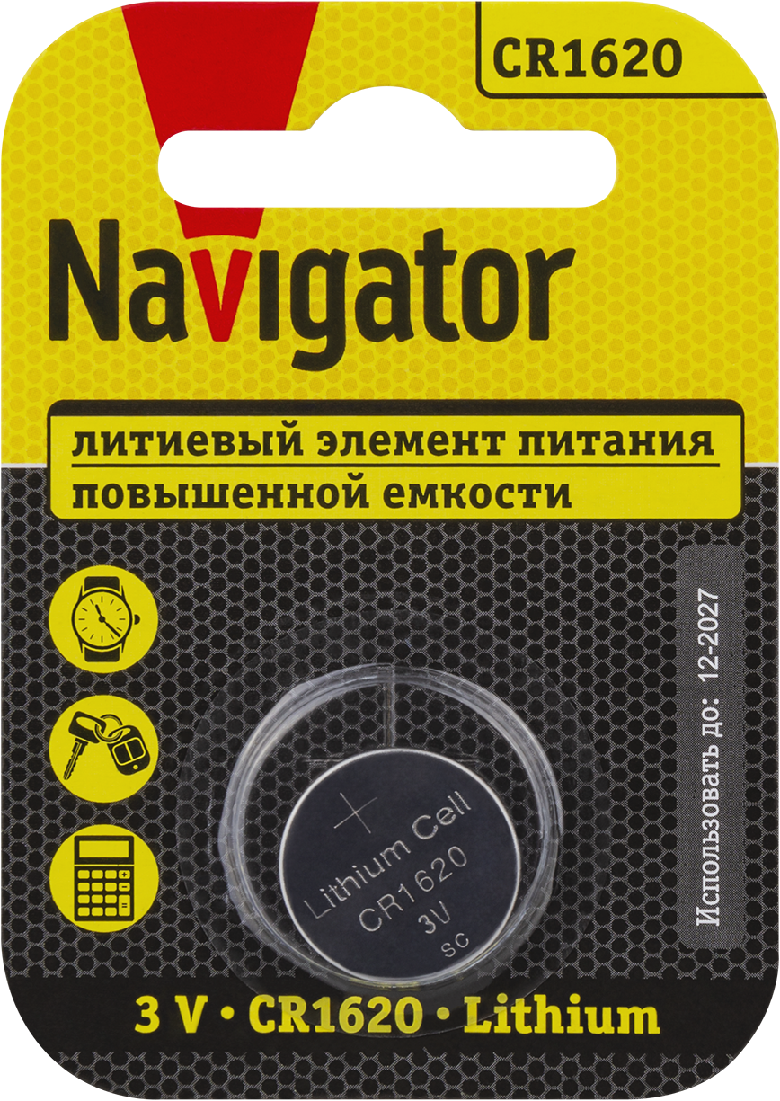 Элемент питания Navigator 93 827 NBT-CR1620-BP1