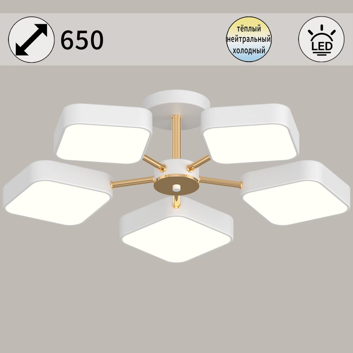 03360-0.3-05 WH+FGD светильник потолочный