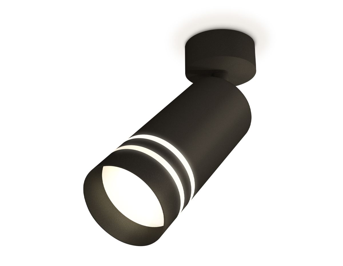 Комплект поворотного светильника XM6323015 SBK/FR черный песок/белый матовый MR16 GU5.3 (A2210, C632