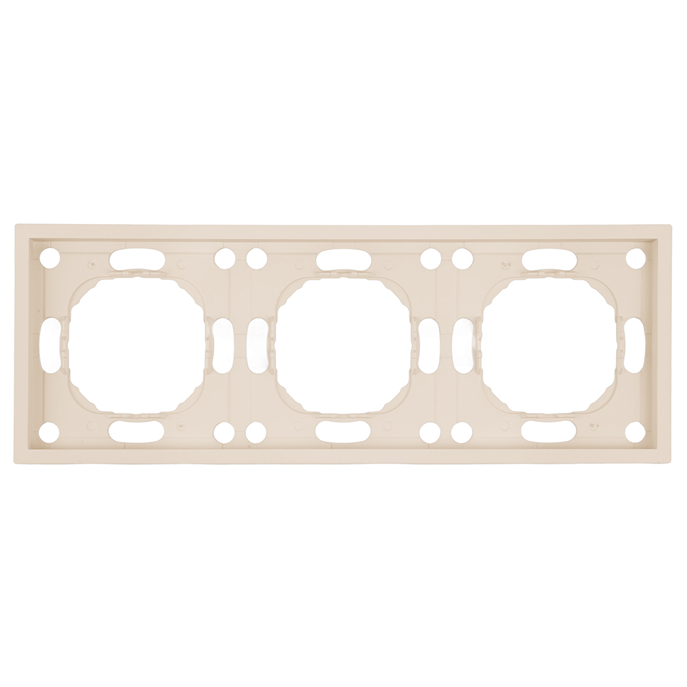 Рамка 3-местная серия Эмили, PFR00-5003-08, кашемир, soft touch