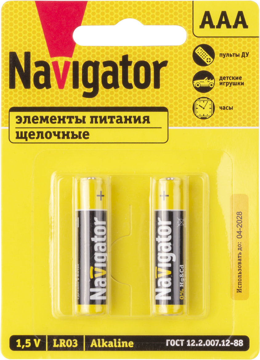 Элемент питания Navigator 93 963 NBT-NPE-LR03-BP2