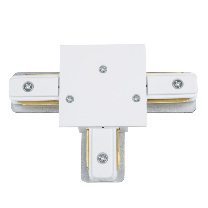 UBX-Q123 R31 WHITE 1 POLYBAG Соединитель для шинопроводов типа R, Т-образный Однофазный. Белый. ТМ V